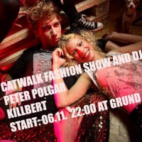 Catwalk fashion show and party