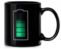 Mug with a temperature sensor