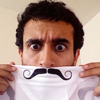 Sir, your mustache is on the Handkerchief