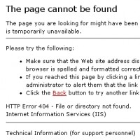 404 not found
